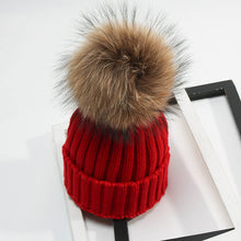 Load image into Gallery viewer, Warm Winter Knit Beanie Hats Fur Ball Hat Male and Women Students Cute Fur Thickened All-Matching Unisex
