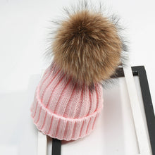 Load image into Gallery viewer, Warm Winter Knit Beanie Hats Fur Ball Hat Male and Women Students Cute Fur Thickened All-Matching Unisex
