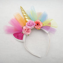 Lade das Bild in den Galerie-Viewer, 2x Halloween Xmas Christmas Gifts Decoration Unicorn Headband Hair Accessories

