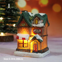 Lade das Bild in den Galerie-Viewer, 2pcs Mini Merry Christmas Decor Christmas Ornamnet Christmas Resin House
