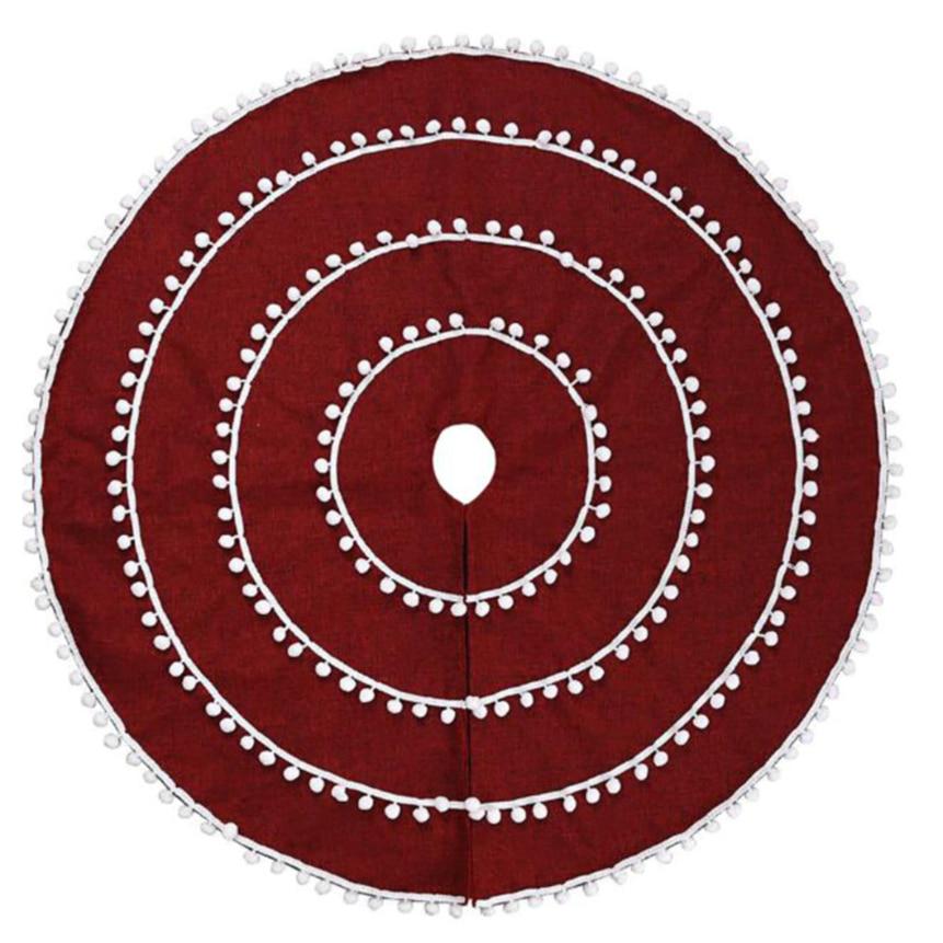 122cm Christmas Tree Skirt Round Tree Skirt Year Party Supplies