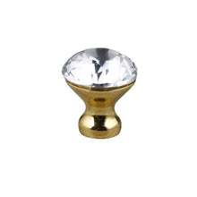 Load image into Gallery viewer, 10pcs K9 Crystal Handle Golden Base 25mm Furniture Handle Wardrobe Drawer Door Handle
