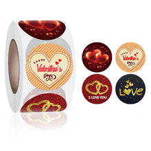 Load image into Gallery viewer, 2x500pcs Christmas Xmas Happy Valentine&#39;s Day Valentine&#39;s Day Gift Stickers tape
