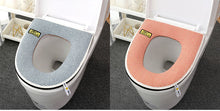Load image into Gallery viewer, 3pcs Toilet Seat Cover Pads Linen    Summer Thin Section Zipper   Healthy and Soft
