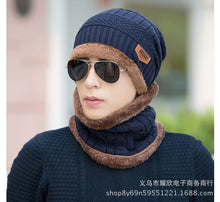 Lade das Bild in den Galerie-Viewer, Warm Winter Knit Beanie Hats Men 'S Korean-Style Fashionable Wool Thickened Warm Outdoor Winter Pullover Unisex
