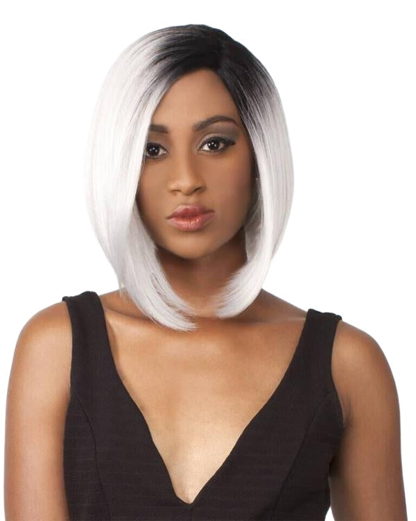 Women Wig Short Hair Fluffy Face Shaving Bobo Gradient Color W313