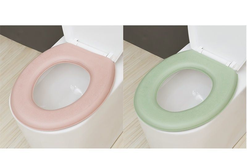 3pcs Toilet Seat Cover Pads Cushion  Cushion Four Seasons Household   Removable and Washable Happy Day Closestool Cushion
