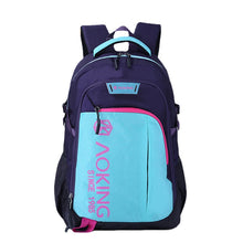 Lade das Bild in den Galerie-Viewer, Aoking New Business Casual Backpack Men's and Women's Junior High School High School and College Student Schoolbag Outdoor Large Capacity Backpack
