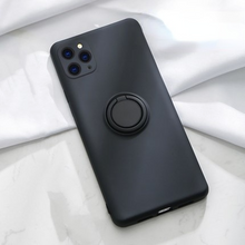 Lade das Bild in den Galerie-Viewer, Solid Color Silicone Ring Bracket Phone Case for iPhone 13 Pro Max
