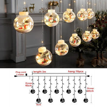 Load image into Gallery viewer, 3m Led Christmas Wish Ball Curtain Light String for Christmas Home Xmas New Year Decoration
