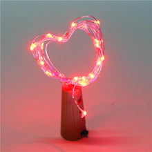 Lade das Bild in den Galerie-Viewer, 1/5/10pcs Wine Bottle Lights Cork Shape 10 Led Battery Operated Fairy Copper Wire Lights
