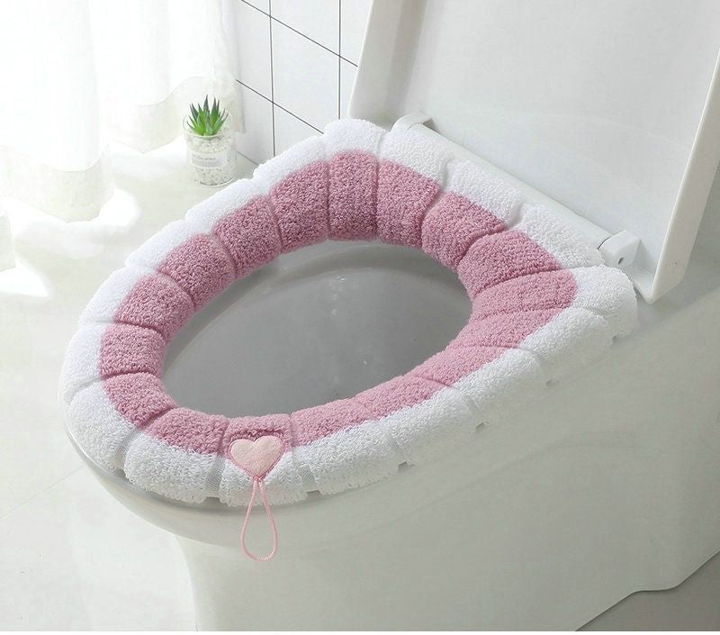 3pcs Toilet Mat Household Toilet Seat Thickened Four Seasons Toilet Seat Closestool Cushion Washable