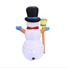 Load image into Gallery viewer, 1.2m Christmas Props Inflatable Toys Color Rotating Snowman Shape Inflatable Model Funny Performance Props
