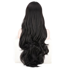 Lade das Bild in den Galerie-Viewer, Elegant Women Wig Extra Long Black fiber Wig W443
