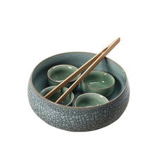 Load image into Gallery viewer, Ashtray Longquan Celadon Tea Basin Tea Utensils Cup Writing-Brush Washer Ice Cracked Ceramics Hydroponic Bowl Lotus
