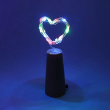 Lade das Bild in den Galerie-Viewer, 1/5/10pcs Wine Bottle Lights Cork Shape 10 Led Battery Operated Fairy Copper Wire Lights
