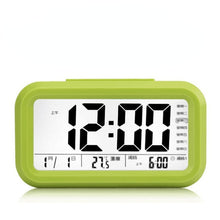 Load image into Gallery viewer, Smart Multi-Function Alarm Clock LED Display Voice Time Rechargeable/Battery Type Three Sets of Alarm
