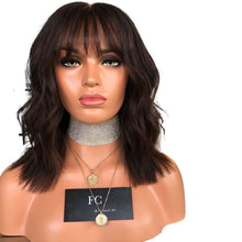 Lade das Bild in den Galerie-Viewer, Women Wig Mid-Length Corn Curler Fashion Micro-Volume Short Curling Iron Set W420
