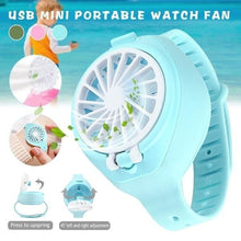 Lade das Bild in den Galerie-Viewer, 2020 NEW USB Folding Fashion Pocket Portable Fan Third-Gear Electric Mini Watch Shape Summer Cooler
