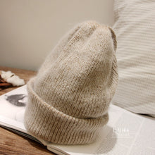 Load image into Gallery viewer, Warm Winter Knit Beanie Hats Rabbit Fur Women Winter Korean Warm All-Matching Woolen Pullover Unisex
