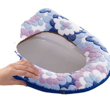 Load image into Gallery viewer, 3pcs Toilet Seat Cover Pads Home    Circle Net Red Thicker Fleece-Lined Large Winter
