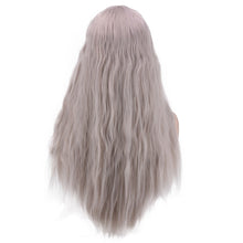 Load image into Gallery viewer, Women Wig Gray Long Curly Hair Medium Corn Curler W244
