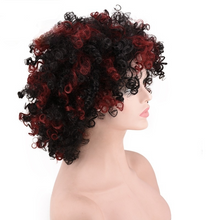 Lade das Bild in den Galerie-Viewer, Women Wig African Small Curly Hair Afro Short Fiber Synthetic Wigs W512
