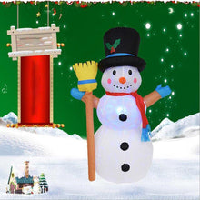 Load image into Gallery viewer, 1.2m Christmas Props Inflatable Toys Color Rotating Snowman Shape Inflatable Model Funny Performance Props

