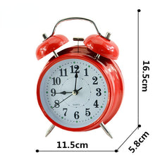 Load image into Gallery viewer, Alarm Clock 4-Inch Metal Bell Digital Alarm Clock Timing Little Alarm Clock
