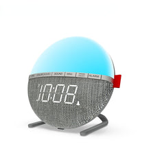 Load image into Gallery viewer, Smart Multi-Function Alarm Clock LED Display round Cloth Wrapper Colorful Color Changing Electronic Clock
