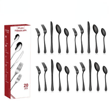 Lade das Bild in den Galerie-Viewer, 304 Stainless Steel Flatware Sets 20-Piece Set Western Food/Steak Knife, Fork and Spoon Suit
