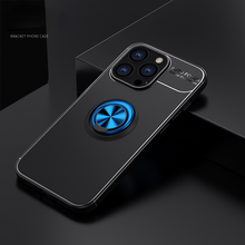 Lade das Bild in den Galerie-Viewer, Ring Bracket Black Blue Phone Case for iPhone13
