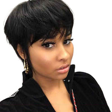 Load image into Gallery viewer, Women Wig Fashion Monochrome Short Straight Hair Bob Haircut W81
