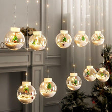 Load image into Gallery viewer, 3m Led Christmas Wish Ball Curtain Light String for Christmas Home Xmas New Year Decoration
