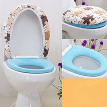 Load image into Gallery viewer, 3pcs Toilet Seat Cover Pads Cushion Bathroom   Lid  Pedestal Ring O-Ring   Three-Piece Set
