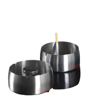 Load image into Gallery viewer, Ashtray Factory Price Stainless Steel Ash Tray Thick round Smoke Column Household Hotel
