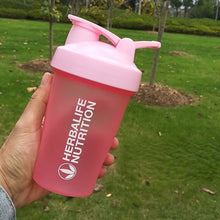 Load image into Gallery viewer, 2pc Mugs 400ml Portable Protein Powder Shake Cup Milk Shake Cup Sports Fitness Bottle
