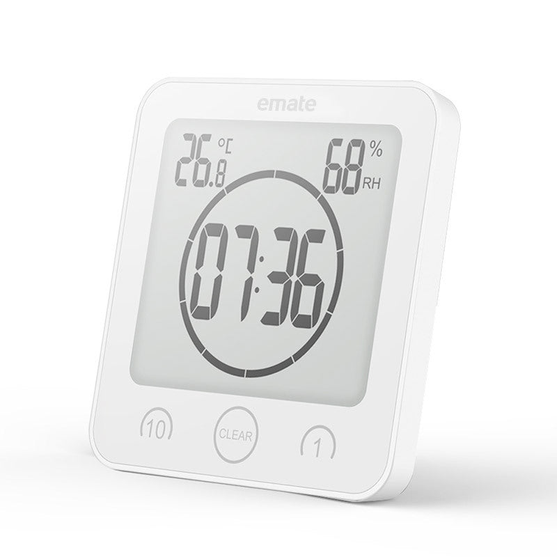 Smart Multi-Function Alarm Clock LED Display Indoor Home Bathroom Temperature Moisture Meter Home Alarm Clock