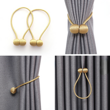 Lade das Bild in den Galerie-Viewer, 20 Colors Headphones Magnetic Buckle Curtain Tied, Non-Perforated Curtains Magnetic Snap
