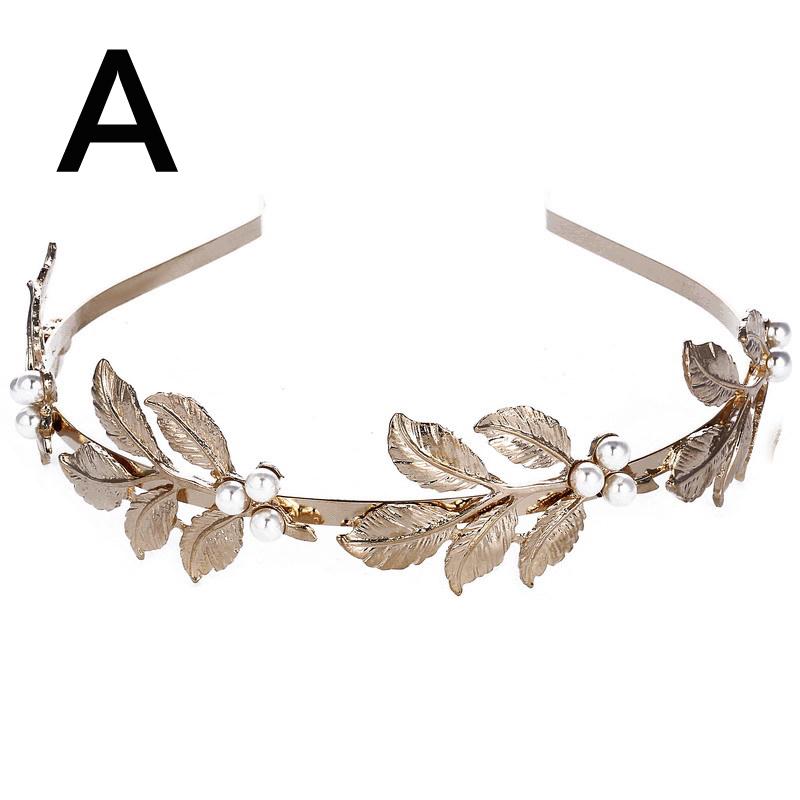 1Pcs Party Jewelry Headwear Leaf Headband Headdress Hair Crown Women Girls Gift