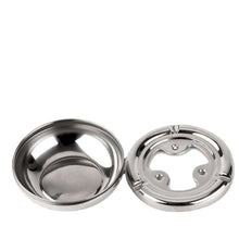 Load image into Gallery viewer, Ashtray Thickened Stainless Steel Ash Tray Lid Creative Trendy  Personalized Advertising round Ashtray

