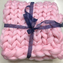 Lade das Bild in den Galerie-Viewer, Woolen Blanket Zichao Coarse Yarn Blanket Arm Knitted Air Conditioning Blanket
