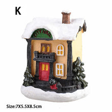 Lade das Bild in den Galerie-Viewer, 2pcs Mini Merry Christmas Decor Christmas Ornamnet Christmas Resin House
