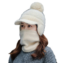 Lade das Bild in den Galerie-Viewer, Warm Winter Knit Beanie Hats Women's Korean-Style Student Wool Ear Protection Cold-Proof Unisex
