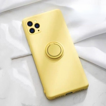 Lade das Bild in den Galerie-Viewer, Solid Color Silicone Ring Bracket Phone Case for iPhone 13 Pro Max
