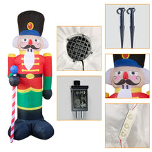 Lade das Bild in den Galerie-Viewer, 2.4m Christmas Inflatable Santa Claus Soldier Old Puppies Party Decorations
