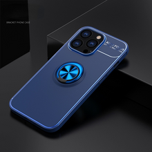 Lade das Bild in den Galerie-Viewer, Ring Bracket Black Blue Phone Case for iPhone13
