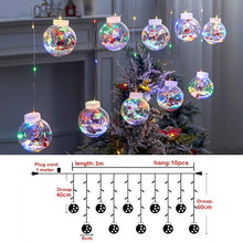 Load image into Gallery viewer, 3m Led Christmas Wish Ball Curtain Light String for Christmas Home Xmas New Year Decoration
