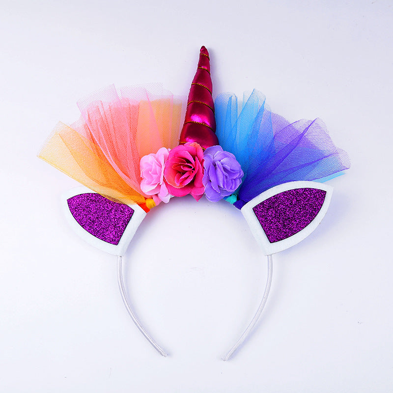 2x Halloween Xmas Christmas gifts decoration Children's Unicorn Headband