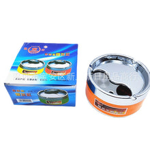 Lade das Bild in den Galerie-Viewer, Ashtray Sealed  Windproof Rotary  Plastic Inner Stainless Steel Ashtray
